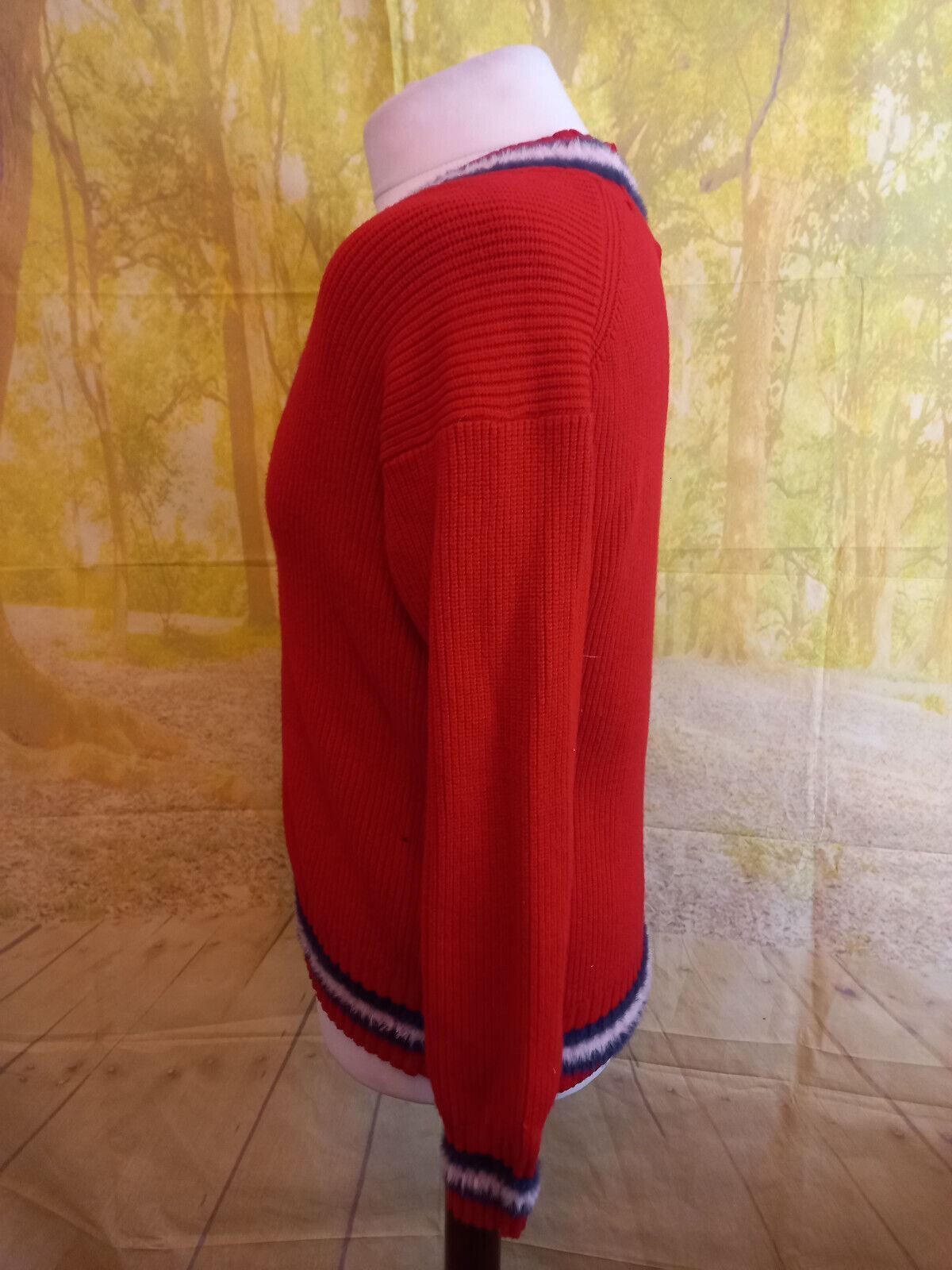 Mango Basics V Neck Jumper. UK women's size Medium thumbnail 3