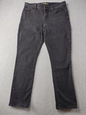 Lucky Brand Women's Jeans Sz 8/29 Black Lolita Skinny Stretch Mid Rise 27" Denim