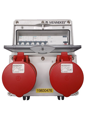 Mennekes CEE Power Distribution Board 2x 32A IP44