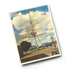 A6 PRINT - Vintage Suffolk - Mast, H.M.S. Ganges (b)