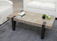 Couchtisch Hwc-A15B, Wohnzimmertisch, Tanne Holz Rustikal Massiv 40X120X60Cm