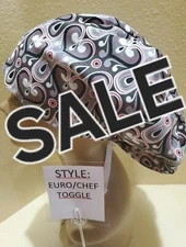 Hearts Teardrops Valentines SALE Women's  Euro/Chef Surgical Scrub Hat/Cap 