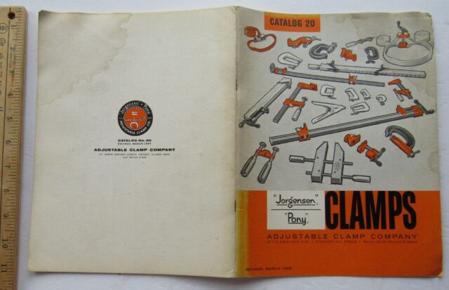 Clamps Adjustable Clamp Company Catalog 20 1969 w/ Xtra Brochures OE9072