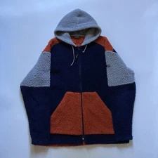 vintage napapijri fleece zip up jacket size xl