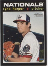 Ryne Harper 2020 Topps Heritage High Number Card #629 - WASHINGTON NATIONALS - 