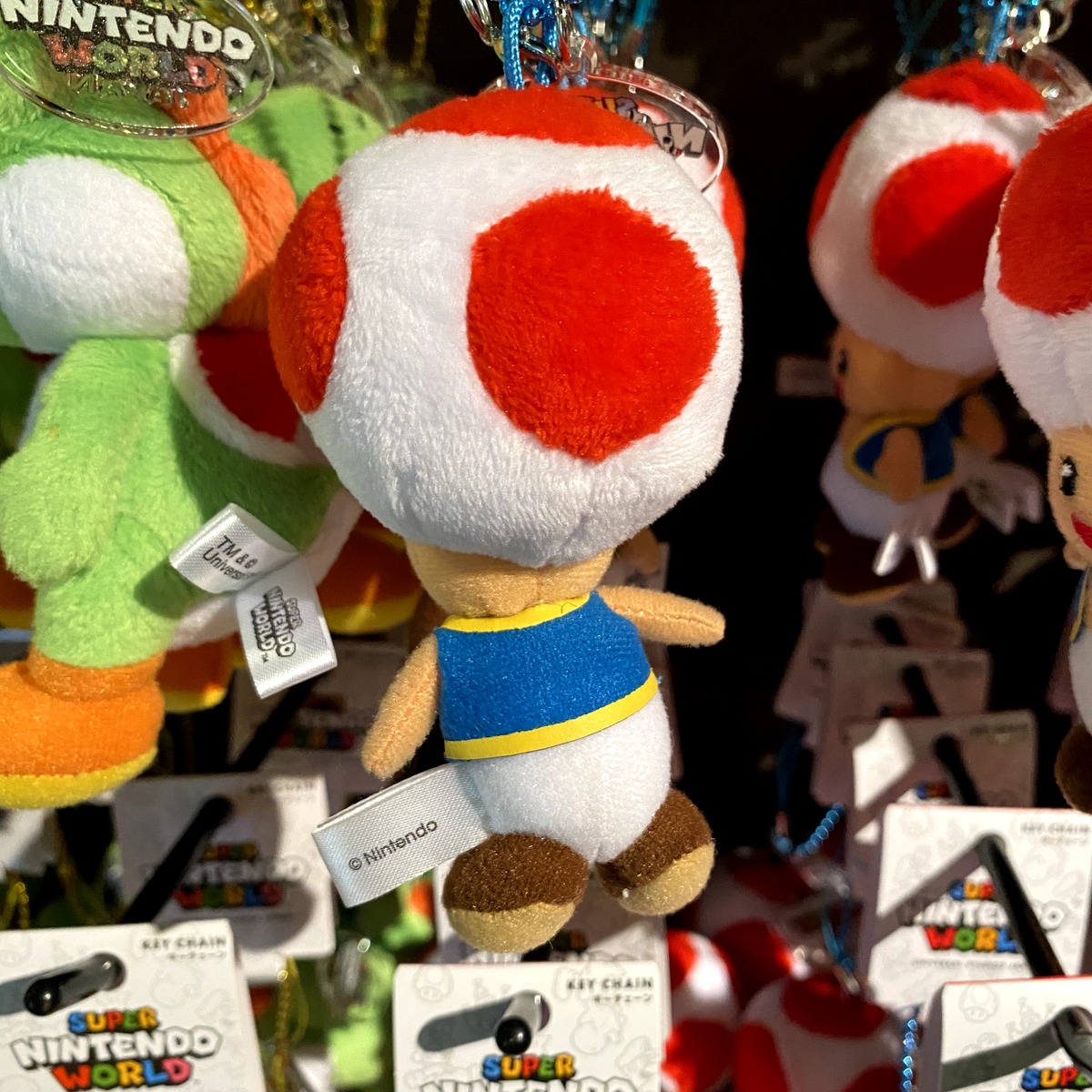 Super Nintendo World Mario Keychain Set of 2 Plush Toy Super Mario