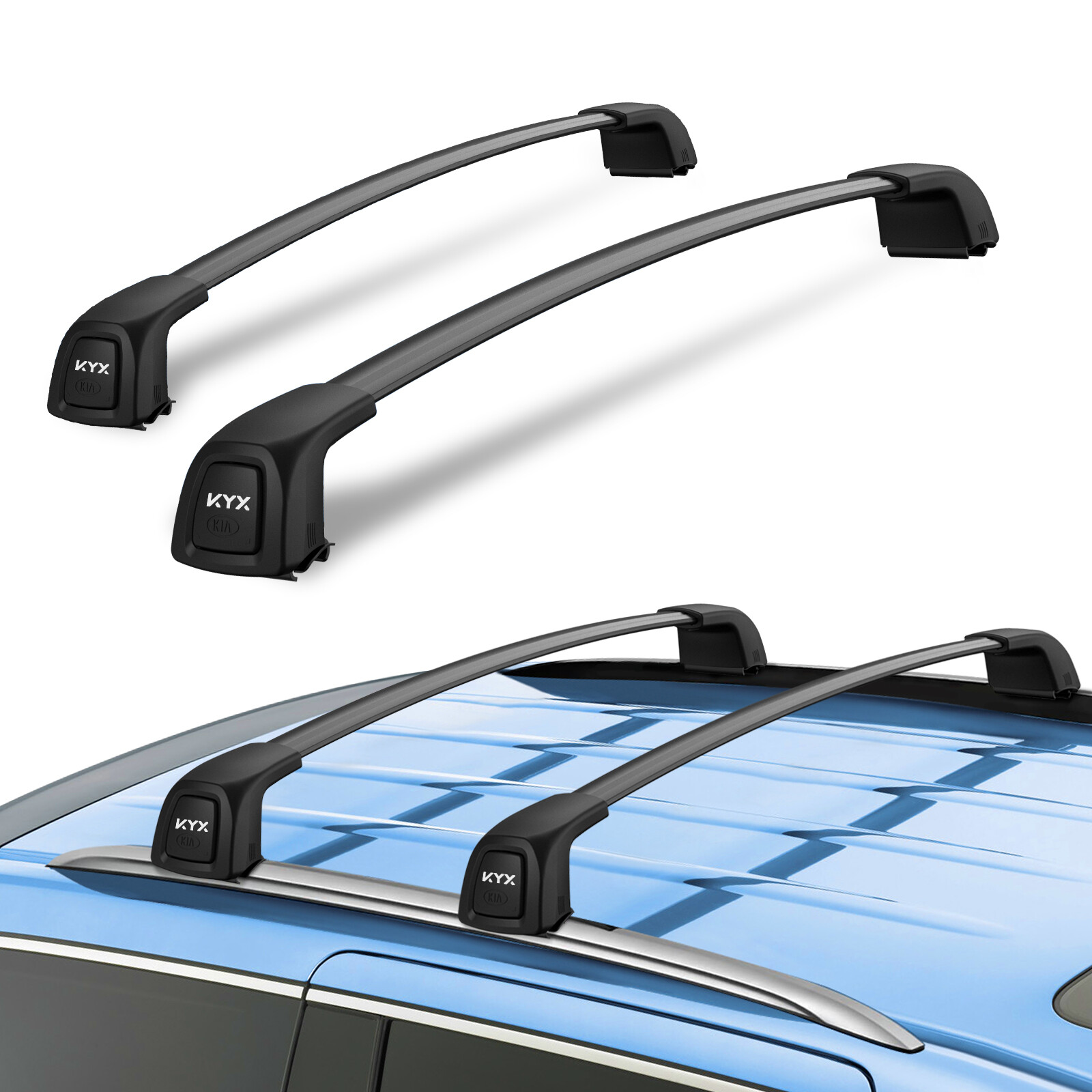 For 20192022 Kia Telluride Roof Rack Cross Bars Cargo Luggage Racks