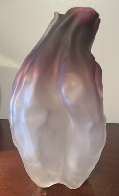 Limited Edition handmade art glass Olea vase by Nikolas Weinstein.