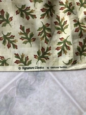 1 7/8 yds Oak Leaves FABRIC for Signature Classics by Oakhurst Textiles 44" wide