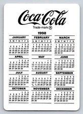 Swap Card 1998 Coca Cola Advertising Calendar Trade Card US Playing Card Co