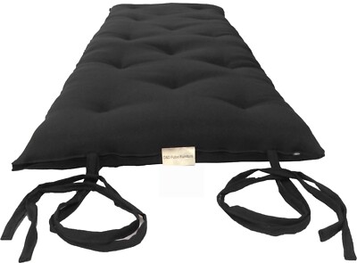 Traditional Floor Futon Mattresses, Portable cotton Pads, Mats 3x48x80 Black