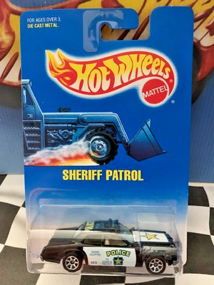 Hot Wheels 1995 Mainline #59 Sheriff Patrol 1978 Dodge Monaco BLACK 7SP