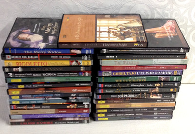 Lot of 29 Opera/Ballet/Music DVDs Met Opera~Deutsche Grammophon~Decca-Kultur+++