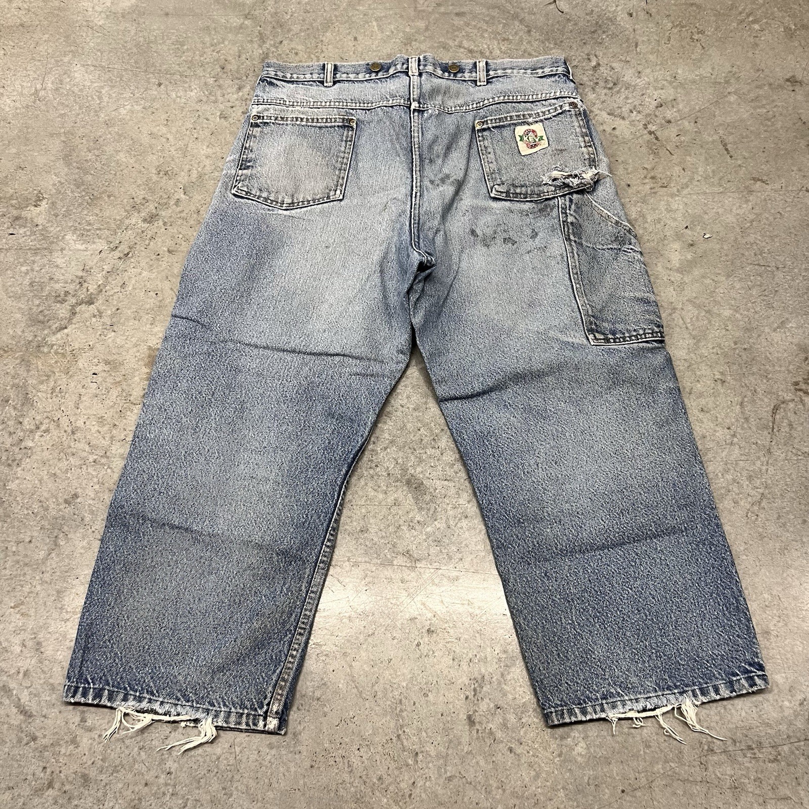 Vintage Keys Carpenter Pants Men’s 38  Double Kne… - image 3