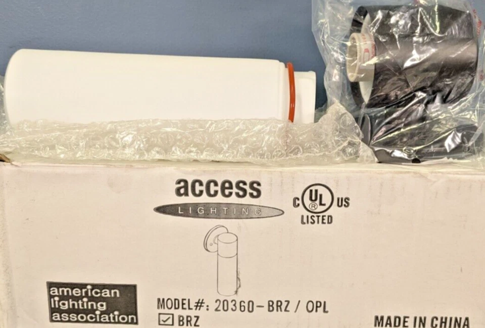 ACCESS LIGHTING EOS OUTDOOR WALL SCONCE W/ BRONZE FINISH OPAL GLASS 11.5"T 20360 - Image 3 of 3