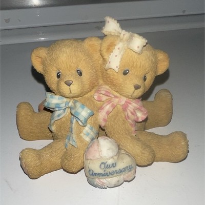 Cherished Teddies 1997 Anniversary Bear Figurine Resin Hand Painted TE1/918
