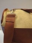 Vtg Eddie Bauer Leather Canvas Messenger Bag Carry On Weekender Travel Duffle — photo 4