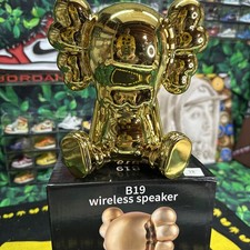 B19 Bluetooth Speaker Gold KAWS Design BNIB