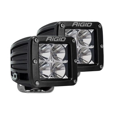 Rigid Industries 202113 D-Series PRO LED Flood Pods 3x3 Surface Mount Pair