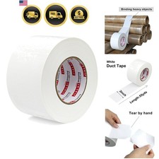 White Duct Tape 3 inch, Industrial Grade 3 inches x 55 Yards 164 ft, 9 Mil He...