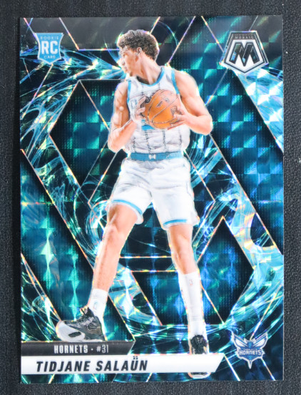 Tidjane Salaun 2024-25 Panini Mosaic Genesis RC SSP Case Hit Hornets #241