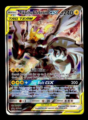 Pikachu & Zekrom GX Promo SM Promos SM168 MP | eBay
