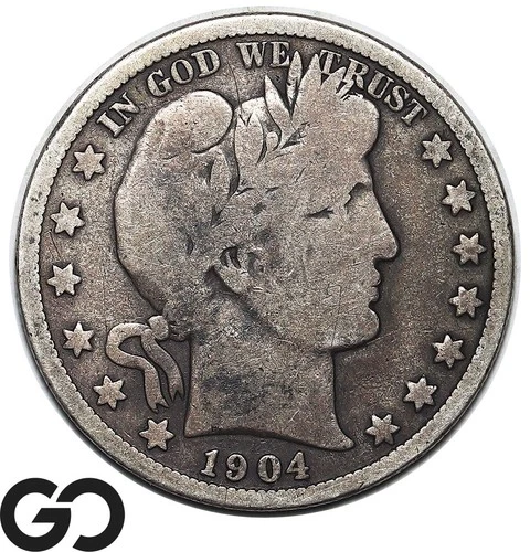 1904-O Barber Half Dollar