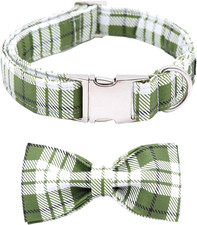 Bowtie Dog Collar, Dog Collar with Bow, Adjustable Dog Collars for Small Medium