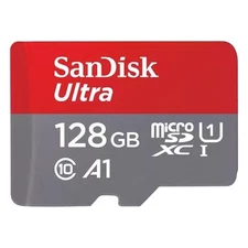 Sandisk Ultra Memory Card, 128GB, MicroSDXC, Reading Speed up to