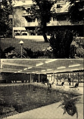 Ak Wesel am Niederrhein, Waldhotel Tannenhäuschen, Hallenbad,... - 4770582
