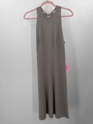 Pre-Owned Alaia Grey Size Large Midi Sleeveless Dress