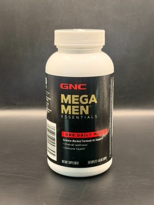 GNC Mega Men Essentials  One Daily Multi Vitamin Health 60 Caplets Exp 02/2027