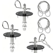 2 Pack Racing Hood Pin Locks Stainless Steel Car Hood Fasteners