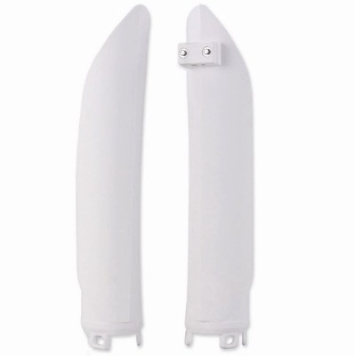 Polisport White Lower Fork Guards 13-26 RR, 250 Xtrainer, RX