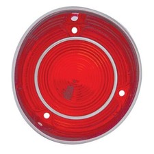 CH030L Plastic Tail Light Lens With Stainless Steel Trim For 1971 Malibu and