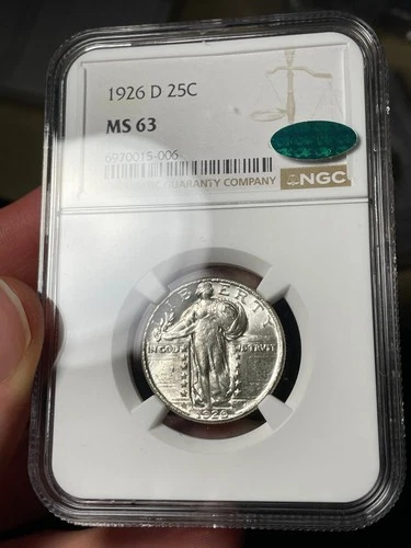 1926-D NGC MS63 CAC Standing Liberty Quarter