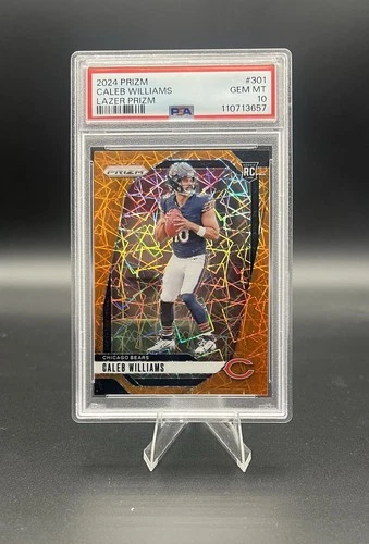 2024 Prizm Caleb Williams Rookie Laser Prizm PSA Gem MT 10