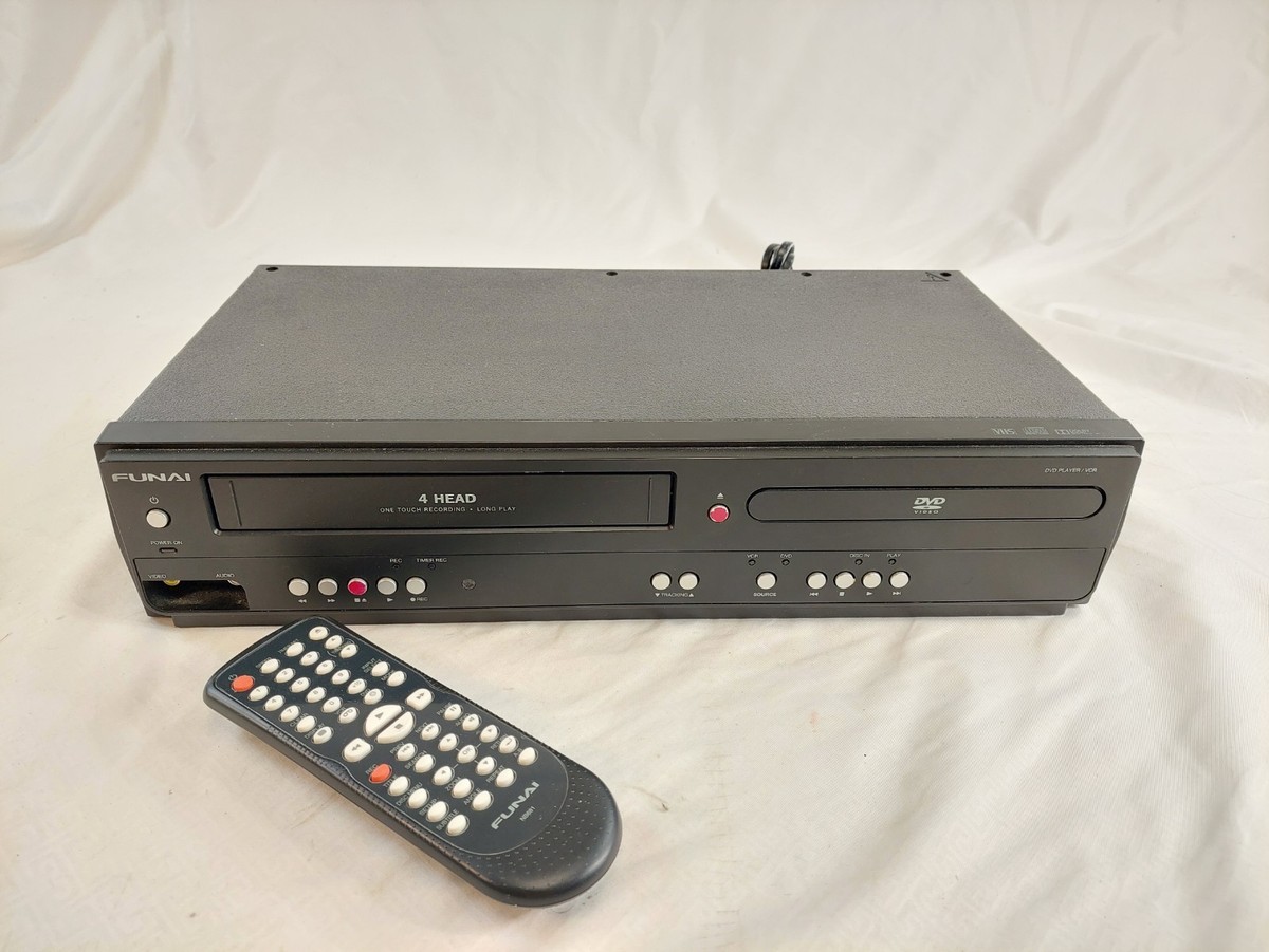 Funai DVD Player VCR Combo Black DV220FX4 4-Head VHS Recorder with Funai DVD Player VCR Combo Black DV220FX4 4-Head VHS Recorder with