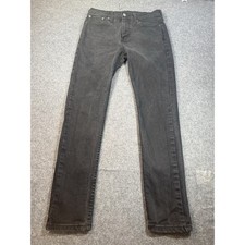 Levis 510 Jeans Men 30x30 Black Denim Straight Skinny Fit