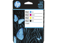 Hp 912 4Er-Pack Tintenpatrone Schwarz Cyan Magenta Gelb
