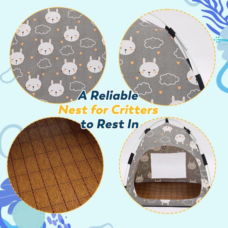 Linda cueva gris para mascotas - Tienda interior para gatos y casa para mascotas con suela antideslizante y remova Foto 3 de 4