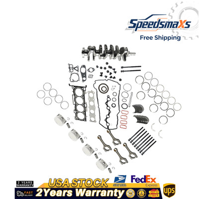 2.4L G4KE Engine Overhaul Rebuild Kit & Crankshaft & 4X Con Rods For Hyundai KIA