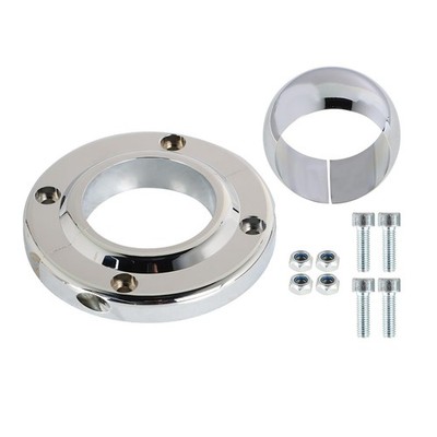 ANTUKO Chrome Steering Column Floor Mount Replacement for 2 Inch Columns Swivel