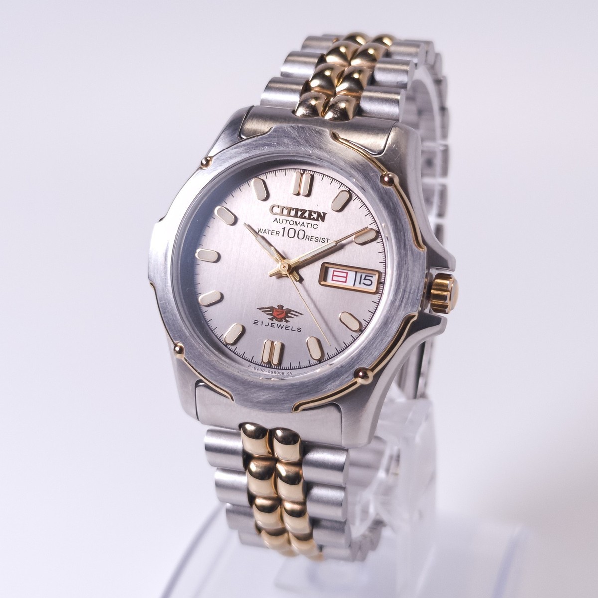 Citizen Automatic Kanji Day JDM Eagle 7 S81217 HSW 1995 36mm Watch