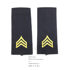 US Army SERGEANT SGT E-5 Shoulder Marks Epaulet ASU Large