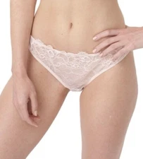Lepel Tia Pink Lace Mini Brief Knickers UK 10