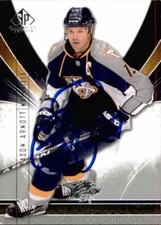 Jason Arnott Signed 2009-10 Upper Deck Sp Game Used card Nashville Predators
