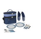GNBI Picnic Set For Two, Navy/White/Black ()