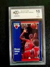 1991 Fleer Michael Jordan Bulls #29 BCCG 10 #000590184(HOF 2009)