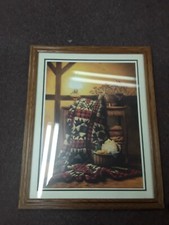 GRANDMA'S QUILT by Doug Knutson FRAMED ART PICTURE Rocking Chair Country